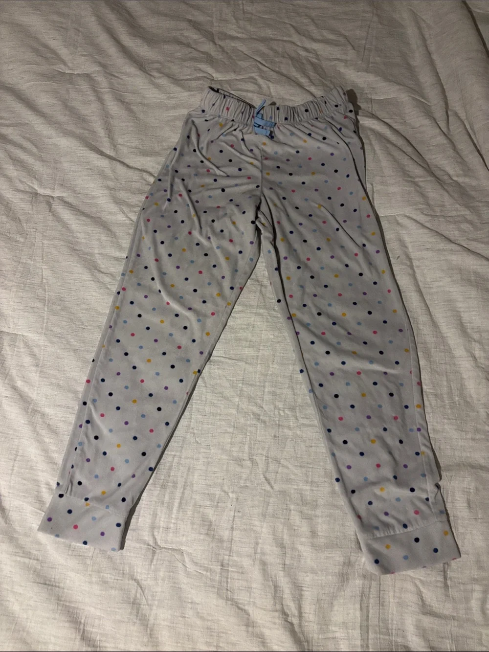 Wonder Nation Light Gray Polka Dot Pajama Pants
